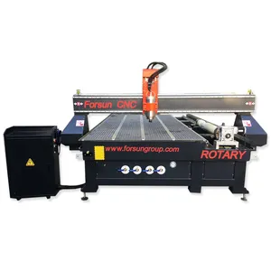 FORSUN CNC wood machine 4 axis rotary attachment cnc router with CE certified for chair table legs