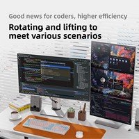 Monitor 4K de 32 Pulgadas, Ajustable y Giratorio, Panel IPS 2K, Tipo-C para Diseñadores, Proyección para Computadora, 100% SRGB, 94% P3, China Continental