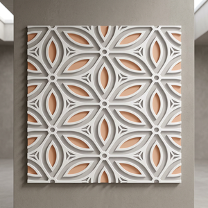 Carreaux de sol en céramique numérique à effet 3D Vistaar 30x30 cm, finition mate, motifs colorés, revêtement artistique pour intérieur - Product Image 4