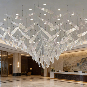 Lampadario a Candela Vintage di Lusso DUOMEIJU in Stile Nordico, a Forma di Albero Cromato, Grande Lampada a LED Personalizzata per Centri Commerciali e Hotel Moderni - Product Image 4