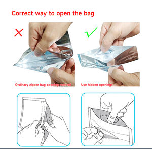 カスタムアルミ蒸着チャイルドレジスタント安全マイラードイパック防臭食品グレードスタンドジップロック包装ポーチ（牛乳用） - Product Image 4