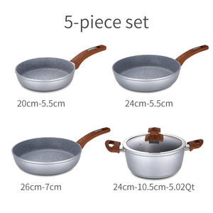 Juego de utensilios de cocina antiadherentes con revestimiento de <span class=keywords><strong>piedra</strong></span> de mármol para restaurante - Product Image 2