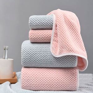 Serviette de Bain en Microfibre 70*140cm à Absorption Instantanée, en Laine d'Ananas, pour Adultes et Enfants, en Fibre de Velours Corail – Vente en Gros - Product Image 4