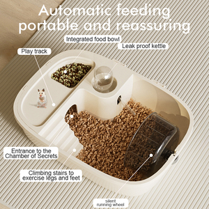 <span class=keywords><strong>Cage</strong></span> à <span class=keywords><strong>hamster</strong></span> portable, <span class=keywords><strong>cage</strong></span> de transport pour petits animaux avec bouteille d'eau, <span class=keywords><strong>cage</strong></span> de voyage pour petits animaux, gerbilles, <span class=keywords><strong>hamster</strong></span> nain - Product Image 3
