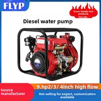 Pompa Air Berbahan Aluminium Alloy Bertenaga Diesel 2/3/4/6 Inci; Pompa Irigasi Pertanian dan Pemadam Kebakaran; OEM