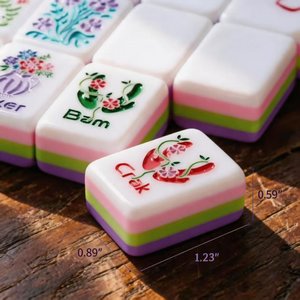 Nuevo Juego de Mahjong Americano de Acrílico Morado de 4 Capas 2026, Set de Mahjong Estadounidense para Comercio Transfronterizo - Product Image 2
