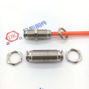 Rixin Copper <b>Quick</b> <b>Connector</b> For Pneumatic Tube Double-Ended With Nylon Pu Air Hose Fitting - Product Image 5