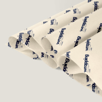 Boîte cadeau avec logo personnalisé, emballage écologique, papier de soie pour bouquet, revêtement en résine sur les deux côtés