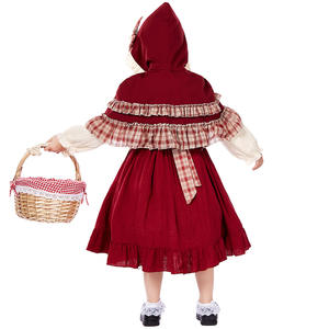 Personnalisation Festival Petite Fille Robe Halloween <span class=keywords><strong>Petit</strong></span> <span class=keywords><strong>Chaperon</strong></span> <span class=keywords><strong>Rouge</strong></span> Costume Enfants Conte De Fées Performance Costumes - Product Image 4