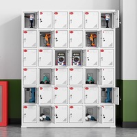 Armoire de charge pour outils électriques, mobile, avec porte vitrée à mot de passe, 2 portes, chargeur de batterie au lithium pour chantier, casier interphone
