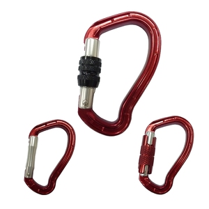 Mosquetón de aluminio 24KN, en forma de oreja, aleación, bloqueo de tornillo - Product Image 6