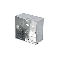 Boîte de jonction électrique murale carrée en métal de 35 mm de profondeur pour bâtiments résidentiels - Vente en gros