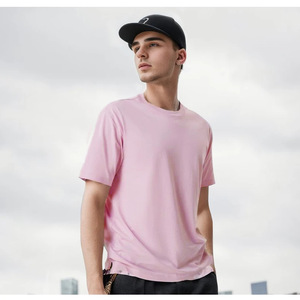 T-shirt de <span class=keywords><strong>sport</strong></span> tendance pour homme en coton pur 180g, avec coutures latérales, évacuation <span class=keywords><strong>générale</strong></span> de l'humidité, pour le <span class=keywords><strong>sport</strong></span>, de l'entrepôt de Guangzhou - Product Image 4