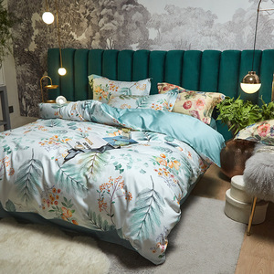 Bộ Ga Trải Giường 100% Cotton, Bộ Ga Giường Sang Trọng, Bộ Chăn Ga Gối Ga Trải Giường Phẳng Vừa Vặn - Product Image 3