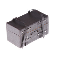EN STOCK 1:12 maison de poupée accessoires petite valise en bois classique mini bagages Miniature jouet modèle