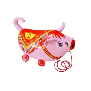 Cute Wheeled Pig <b>Toy</b> PVC Animal Pull Along <b>Toy</b> For Kids 4-6 Years Old - Product Image 4