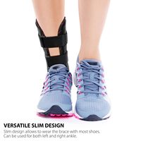 Attelle de cheville unisexe ajustable avec sangle stabilisatrice pressurisée, design léger et respirant pour une protection optimale