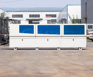 Máquina Automática para Enchapar Cantos de Madera Curvos, Perforadora de MDF, Enchapadora de Cantos de Madera <span class=keywords><strong>Melamina</strong></span> con Recortadora para Madera Contrachapada, PVC y Gabinetes - Product Image 2