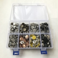Tombol jahit warna emas kelas tinggi 20mm 22mm