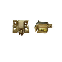 TOPLINK C001 Connecteur d'angle 3-en-1 pour meubles et armoires, en fer laminé à froid, plaqué zinc et laiton, avec vis croisée