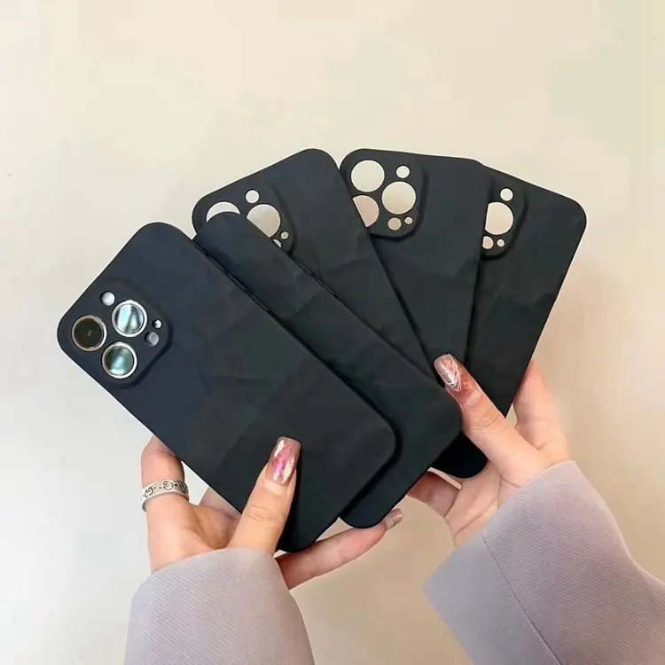For iPhone 15promax niche ins origami black iphone 14pro phone case iPhone 15/12 full pack X set