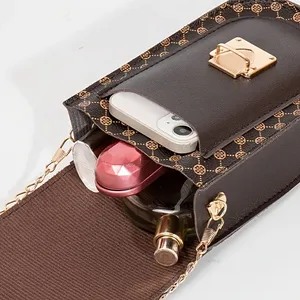 Borsa a tracolla universale in pelle PU per telefono, custodia a portafoglio con tracolla per Samsung S10 e <span class=keywords><strong>iPhone</strong></span> 16 - Product Image 6