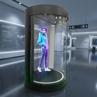 Vitrina Holográfica Interactiva con Avatar Digital 3D de 75 Pulgadas para Exhibiciones Comerciales