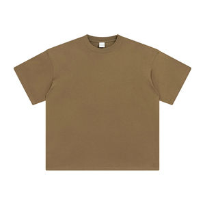 T-shirts blancs surdimensionnés en coton 190gsm de grande taille pour hommes pour impression personnalisée - Product Image 1