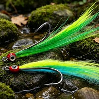 Leurre de pêche à la mouche Finesse Hair 3.7in 1.3g avec yeux 3D, motif imitation poisson, pour crappie, perche, truite, pêche ultra-légère à la mouche et au spinning, leurre minnow