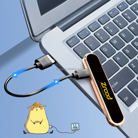 Briquet électronique rechargeable par USB avec allumage tactile, charge cyclique pour l'utilisation de cigarettes, pour cadeaux