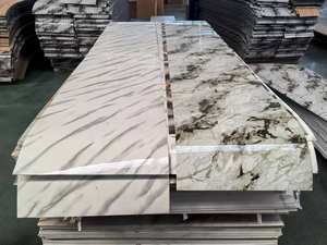 Modern 3D köpük duvar Sticker su geçirmez UV mermer levha PVC duvar karosu desen Peel ve sopa kendinden yapışkanlı ev duvar kağıdı - Product Image 5