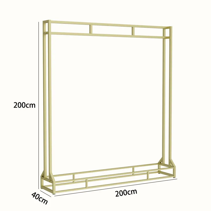 Best-Selling Customizable Double Hanging Wedding Frame Display Rack for Clothing Store Studio Show and Clothes Display