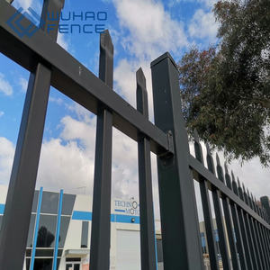 <span class=keywords><strong>Montage</strong></span> Classic Panneaux de clôture en acier à 3 rails Panneaux de clôture en fer forgé personnalisés pour la cour Panneaux de clôture en acier - Product Image 3