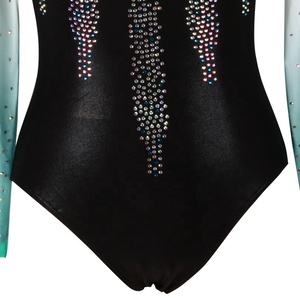 Costume de danse unisexe à manches longues, nouveau, vêtements avec strass, personnalisés, pour bascule de gymnastique, d'entraînement au <span class=keywords><strong>Gym</strong></span>, vente en gros - Product Image 5