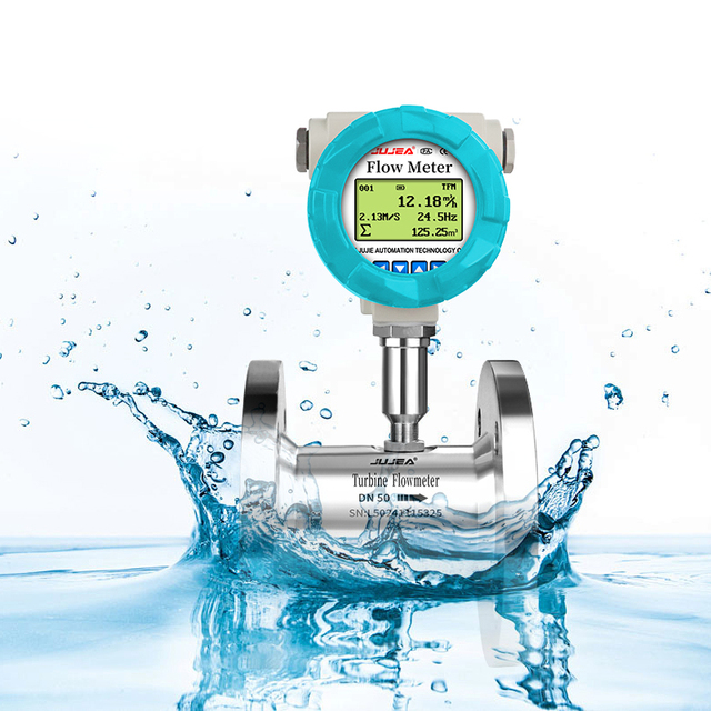 Turbine Flow Meter Manufacturer Direct Sales 4-20ma Modbus Stainless Steel High Accuracy 0.5% Water Flow Meter Liquid Sensor
