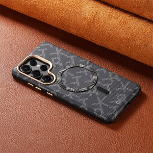 Étui <span class=keywords><strong>de</strong></span> téléphone magnétique <span class=keywords><strong>de</strong></span> luxe série RTK avec monogramme alphabétique en PC électroplaqué et protection à 360° pour S26 S25 S24 Ultra - Product Image 2