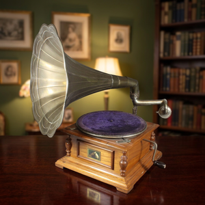 Gramófonos Metálicos Hechos a Mano con Diseño Geométrico Rectangular Vintage de Alta Calidad, Regalos Novedosos para Amantes de la Música, al Mejor Precio - Product Image 5