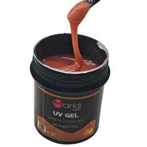 Soso เจลทาเล็บแบบแข็งสีชมพูใสสีขาวขนาด100กรัมเจลทาเล็บแบบกันแสงยูวีสำหรับตกแต่งเล็บ - Product Image 1