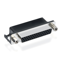 Adaptador de Panel Tipo Punch Needle D Sub HDR de 15 Pines y 45 Pines, Conector Industrial Macho-Hembra de Alta Densidad, Resistente al Agua y Duradero