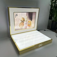 Expositor Comercial Personalizado Negro Transparente de Varias Capas, Moderno, Ligero, Portátil, Desmontable y Ecológico