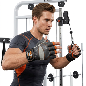 ถุงมือออกกำลังกายแบบครึ่งนิ้ว ยี่ห้อ Saar Industries น้ำหนักเบา ผลิตจากยาง กันลื่น สำหรับปิดนิ้วมือ ใช้ได้ทั้งชายและหญิง เหมาะสำหรับการฝึกซ้อมกลางแจ้ง ฟิตเนส ออกกำลังกาย รุ่นใหม่ - Product Image 1