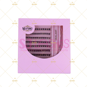 Lash mở rộng cụm Kit Bao bì hộp lông mi tùy chỉnh logo riêng gói cho DIY Kit - Product Image 4