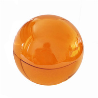 Honneur de cristal Boule de cristal jaune 40mm Boule de cristal Fengshui de 40mm Pièce maîtresse en acrylique