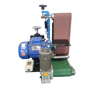 Máquina de lijado y pulido de metal de banda simple, máquina de lijado y desoxidación de acero de doble banda, lijadora de banda para desbarbado - Product Image 2