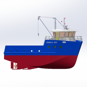 Nuevo barco de pesca de Sena con monedero de fibra de vidrio alimentado con diésel de 54 pies/16m a la venta - Product Image 5