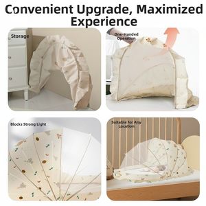 Mosquitero Plegable para Bebé, Mosquitero Infantil para Cama, Mosquitero sin Fondo para <span class=keywords><strong>Cuna</strong></span>, Uso Doméstico, Sin Instalación - Product Image 3