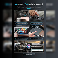 Adapter Portabel Magic Carplay Android Auto Plug Play Ai Dongle dengan Video Multimedia Terintegrasi untuk Stereo Mobil Original