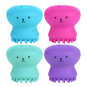 <span class=keywords><strong>Brosse</strong></span> <span class=keywords><strong>nettoyante</strong></span> en silicone pour le <span class=keywords><strong>visage</strong></span>, <span class=keywords><strong>brosse</strong></span> de nettoyage du <span class=keywords><strong>visage</strong></span> tendance, exfoliante, pour éliminer la graisse, outil de massage en forme de méduse/poulpe - Product Image 1