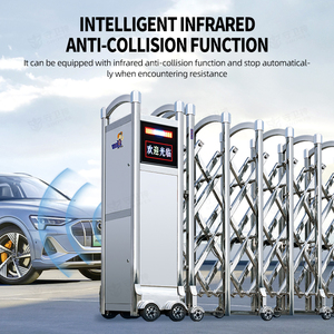 Sıcak satış otomatik geri çekilebilir kapı sürgülü kapı otomatik katlanır bariyer kapısı - Product Image 2