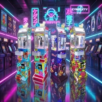 Mini-grue sur pied en métal robuste, de qualité professionnelle et commerciale, jeu d'arcade à monnayeur